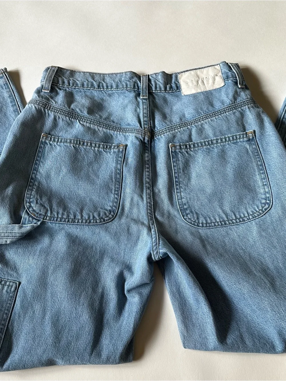 GRLFRND Milla Cargo Straight-Leg Jeans | Light Wash | Made in LA | Premium Denim